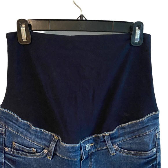 H&M Mama Womens Maternity Blue Jeans Size 8 Slim High Rib With‎ Stomach Support - Picture 5 of 10